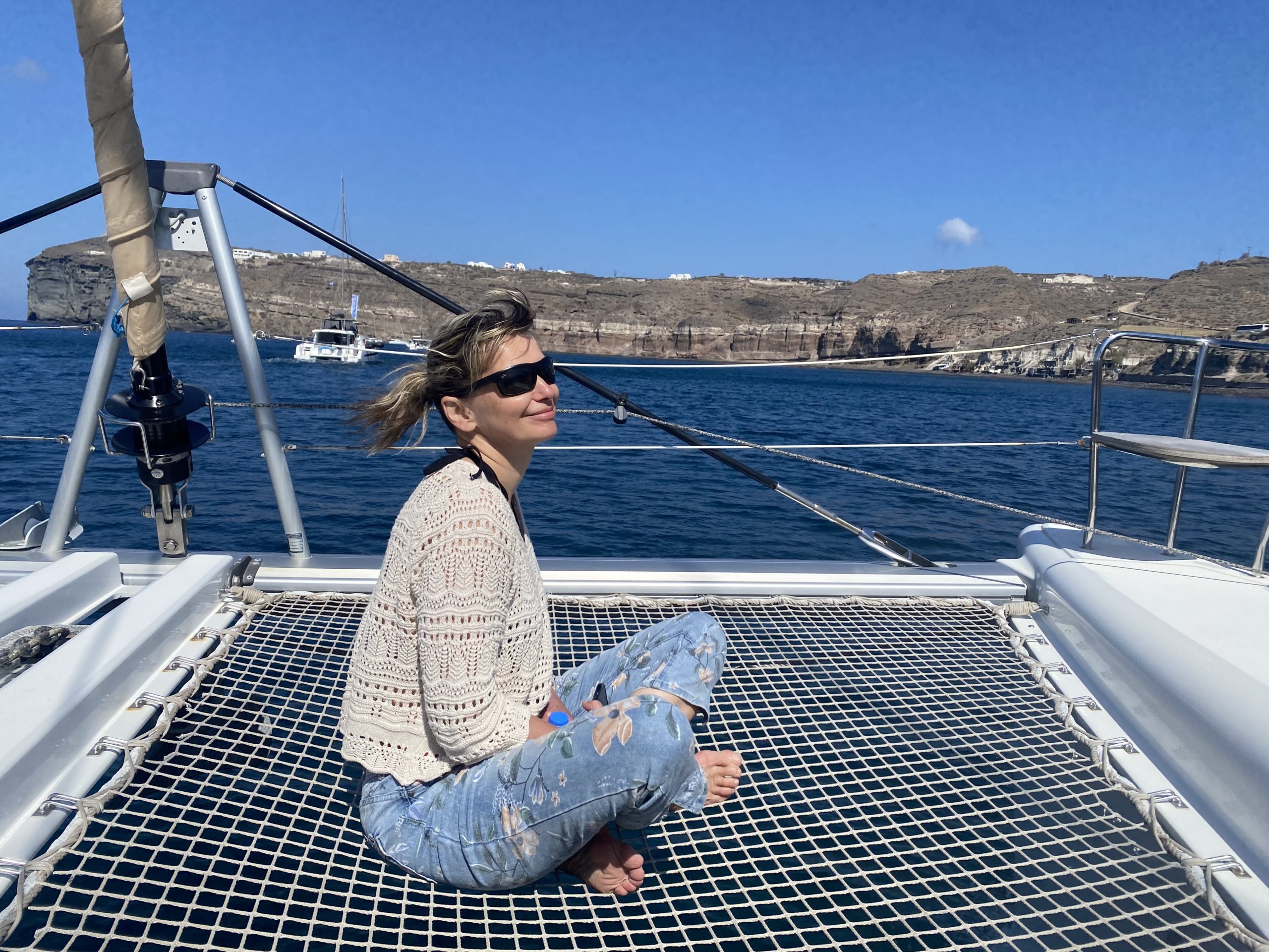 Christa sur le bateau