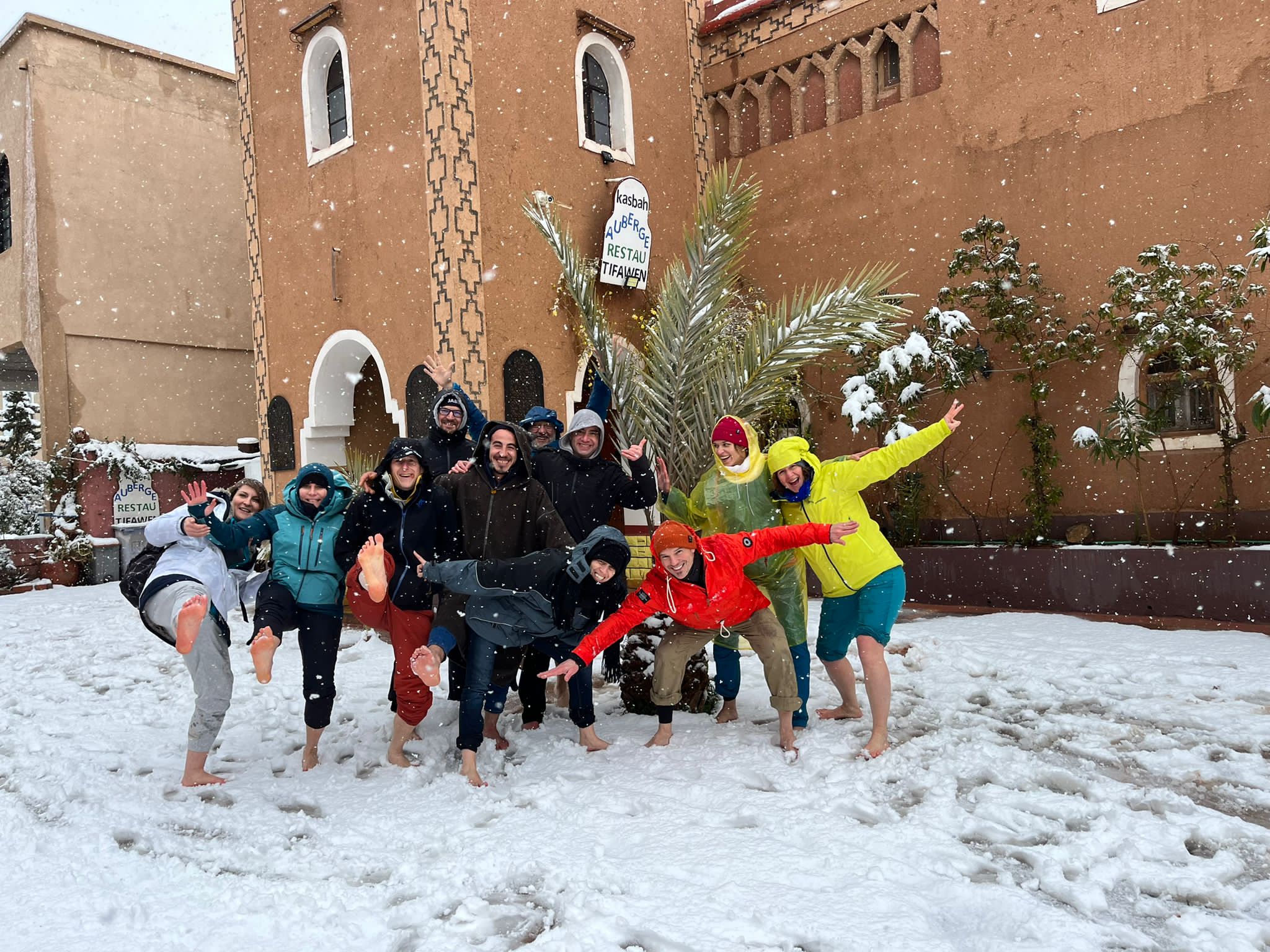 Wim Hof Maroc 2022 l'équipe en 2022